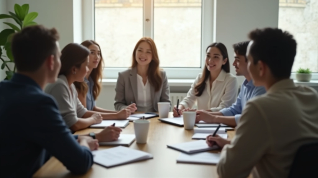 Diverse team collaborating on work-life harmony solutions